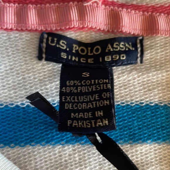 NWT U.S. Polo Assn Striped hoody Size small - Picture 13 of 13